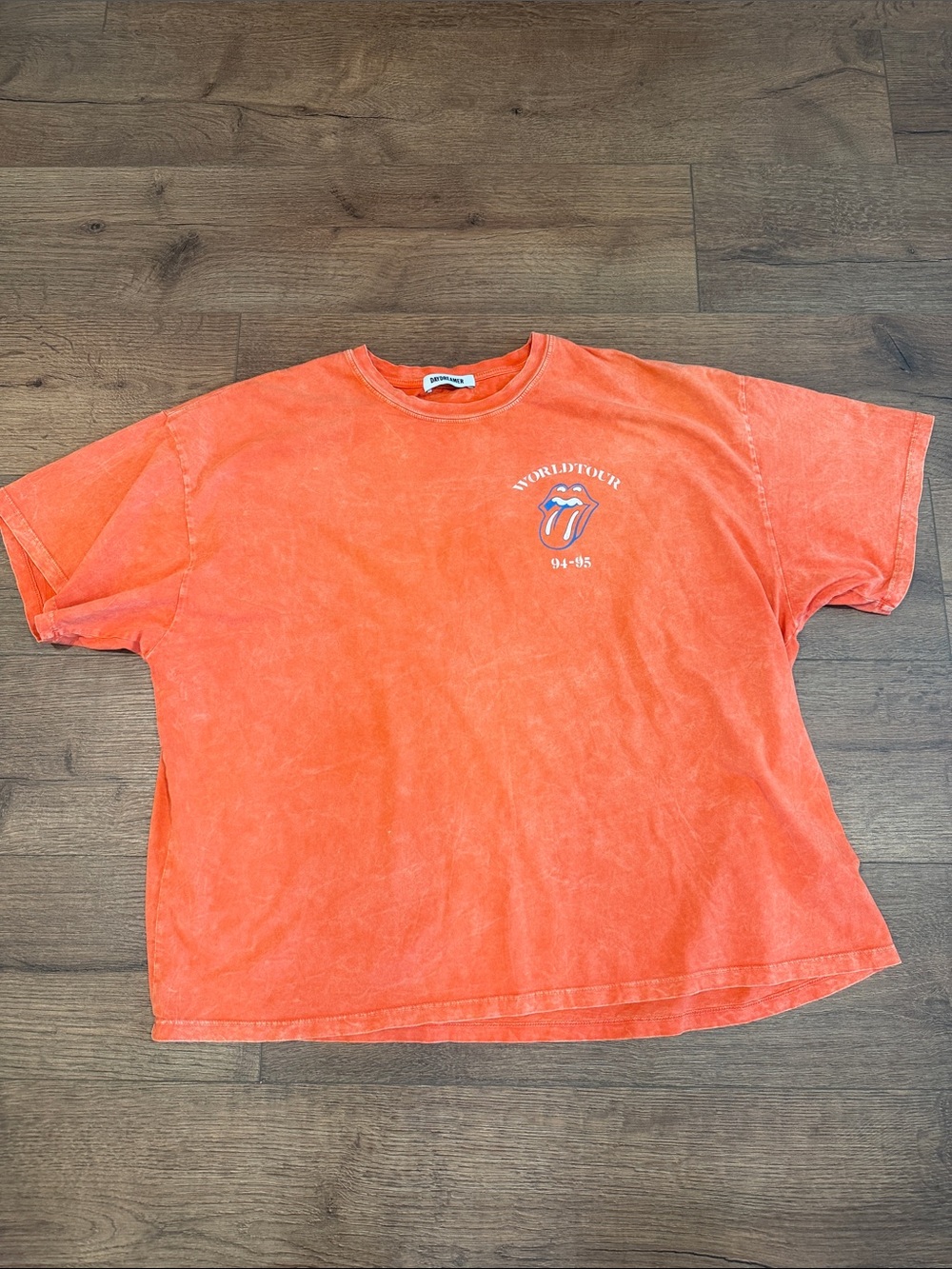 Daydreamer Rolling Stones- Tiger Lily acid washed Short-Sleeve Tshirt- NWOT